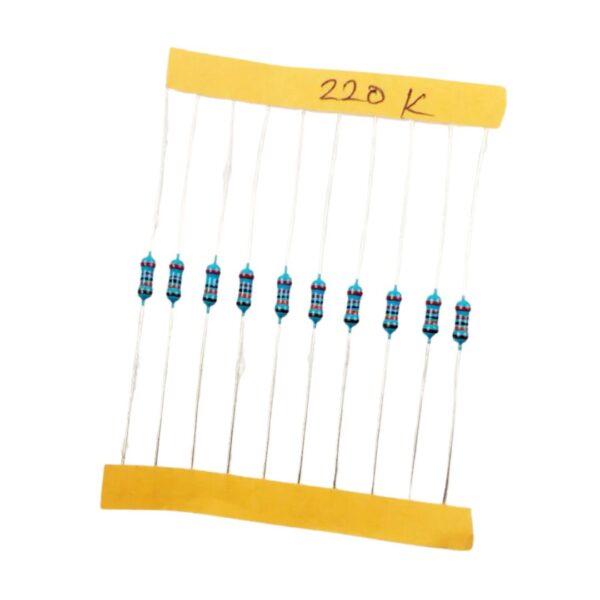 220K ohm, 1/4 Watt Resistor (5% tolerance) Resistor