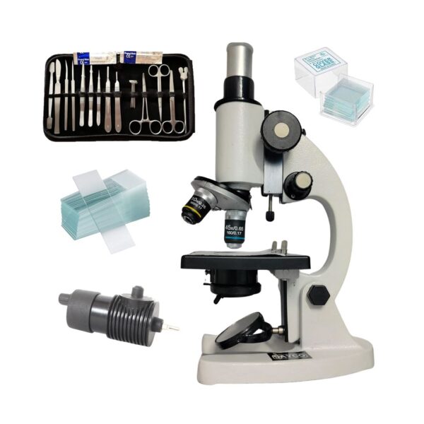 Student Microscope with LED Lamp & Dissection Kit