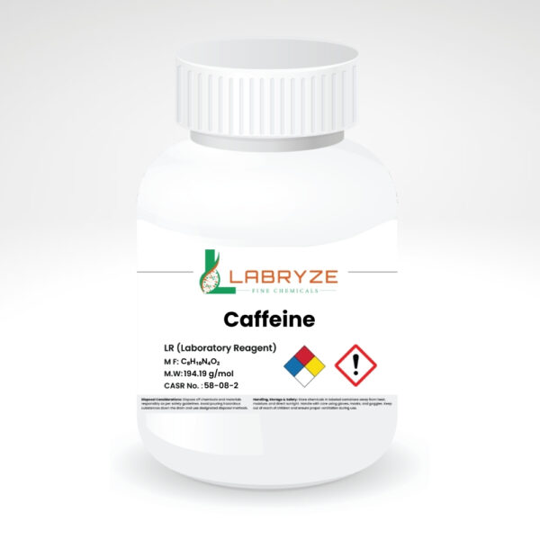 Caffeine Powder (100 grams) - Lab Grade | CAS No.: 58-08-2