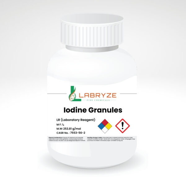 Iodine Granules (100 grams) - Lab Grade | CAS No.: 7553-56-2