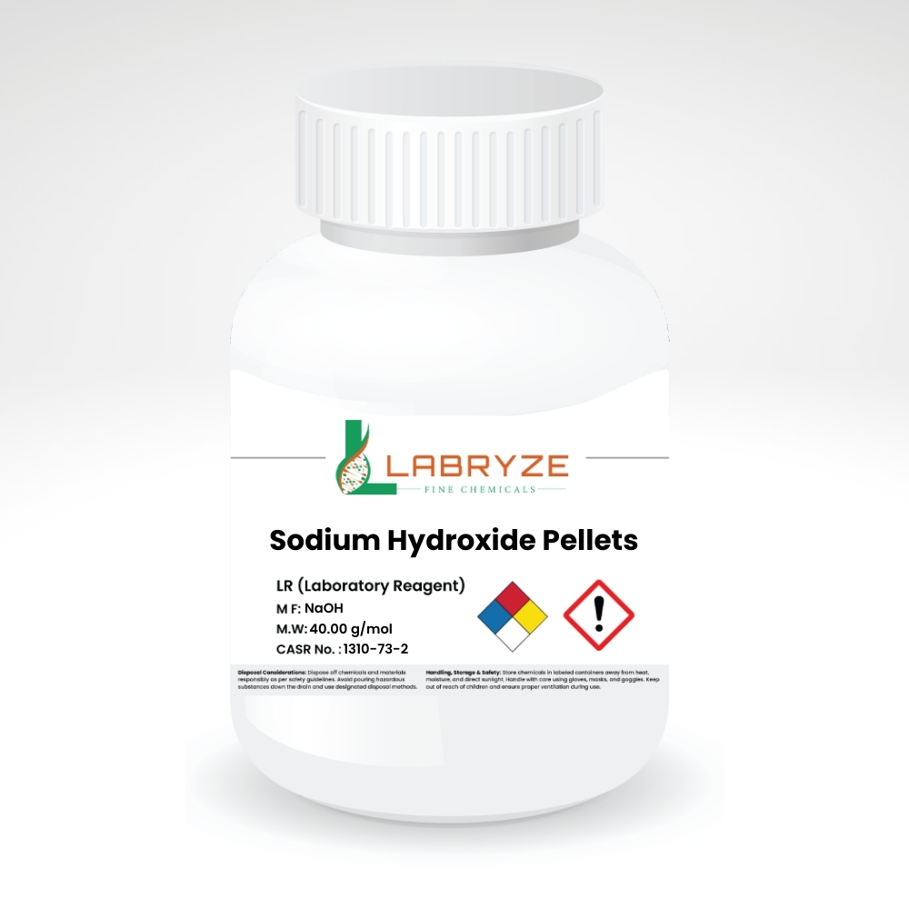 Sodium Hydroxide Pellets - Lab Grade - Labryze Fine Chemicals