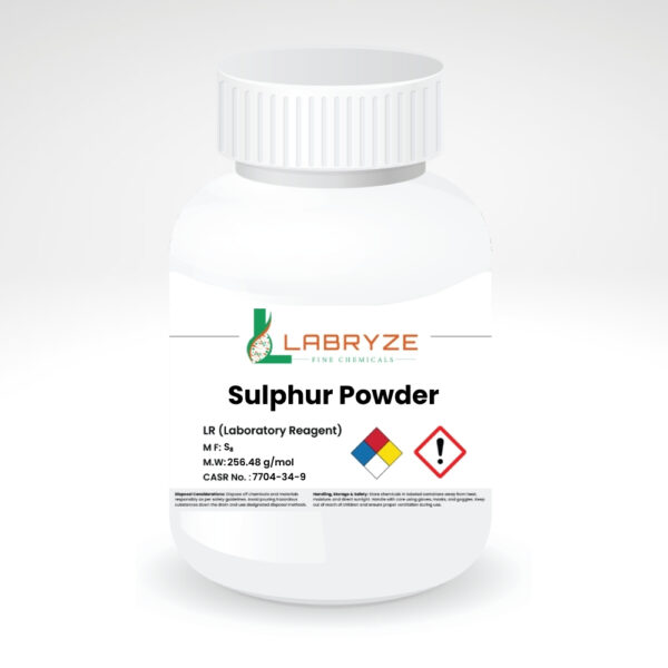 Sulphur Powder (100 grams) - Lab Grade | CAS No.: 7704-34-9