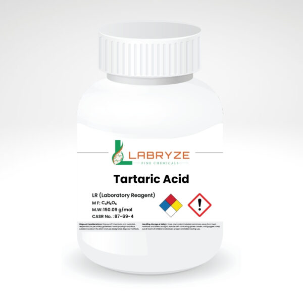 Tartaric Acid (100 grams) - Lab Grade | CAS No.: 87-69-4