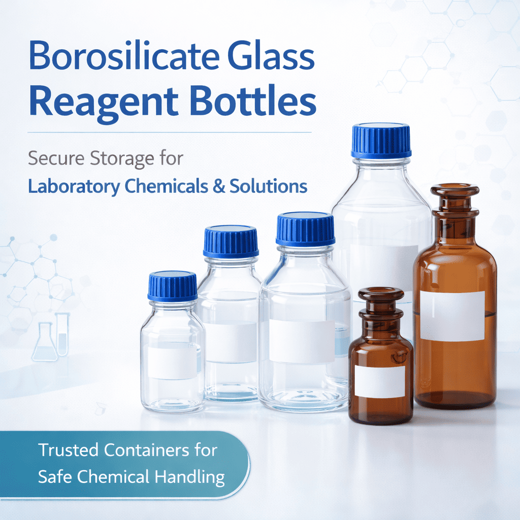 Labwale Borosilicate Glass Reagent Bottles