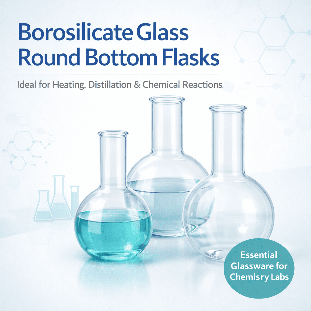 Labwale Borosilicate Glass Round Bottom Flasks