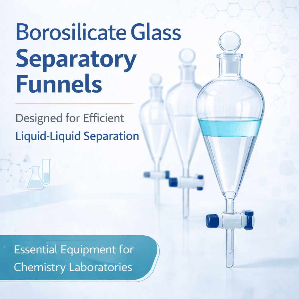 Labwale Borosilicate Glass Separatory Funnels