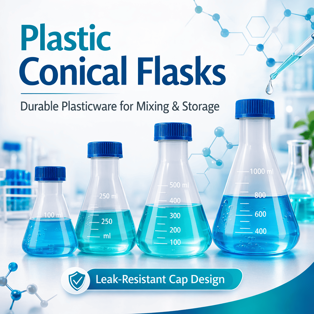 Labwale Plastic Conical Flasks