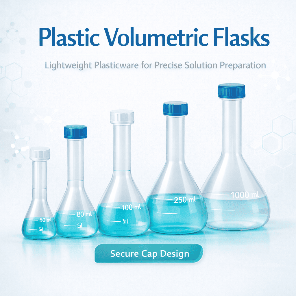 Labwale Plastic Volumetric Flasks