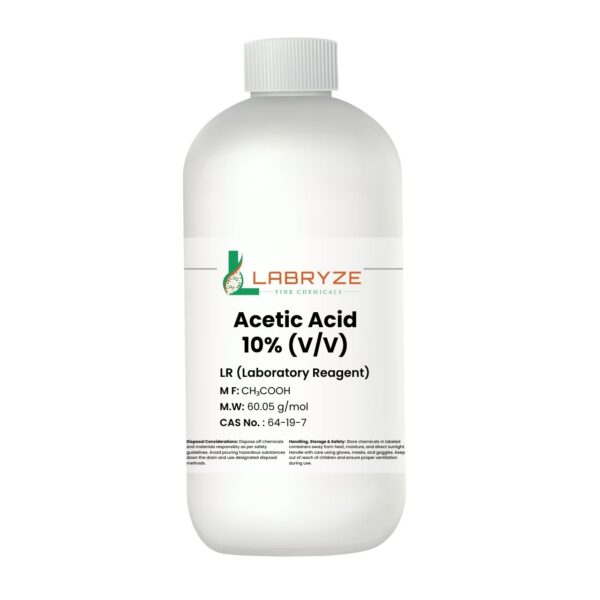 Acetic Acid, 10% Solution (500 mL) – CAS No. 64-19-7