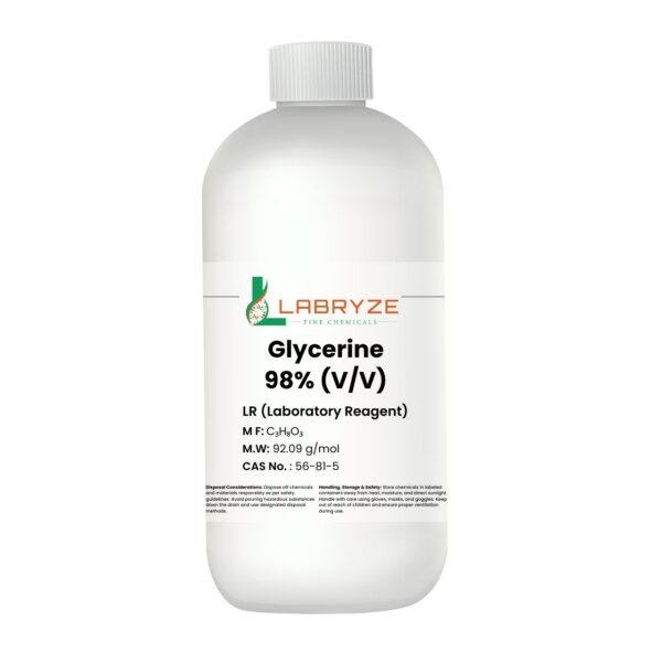 Glycerine, 98% (500 mL) – CAS No. 56-81-5