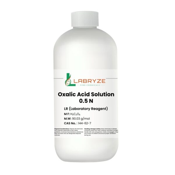 Oxalic Acid Solution, 0.5 N (500 mL) – CAS No. 144-62-7