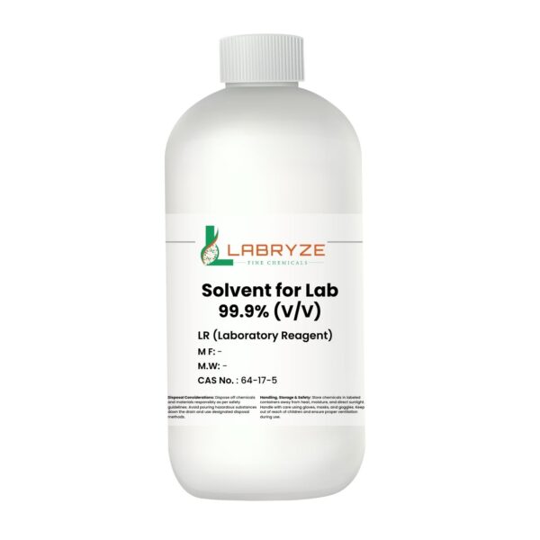 Ethanol (Laboratory Solvent), 99.9% (500 mL) – CAS No. 64-17-5