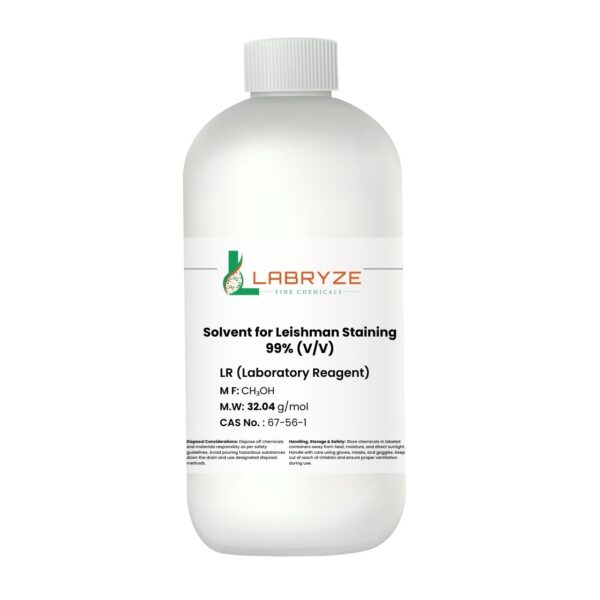 Methanol (Solvent for Leishman Staining), 99% (500 mL) – CAS No. 67-56-1