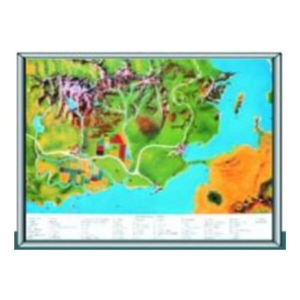Conventional Signs & Map Symbols Chart - Geography Topographical Map Key & Legend - Durable Laminated Paper