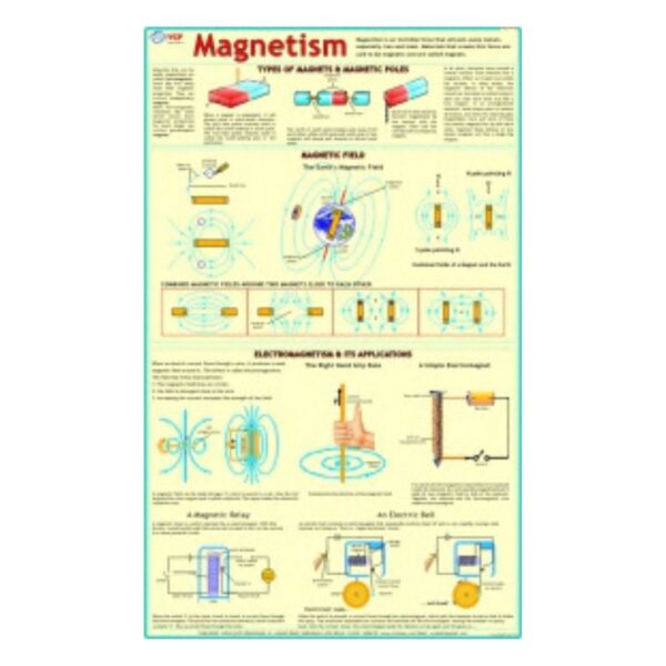 Magnetism - Science Educational Chart – Laminated Paper
