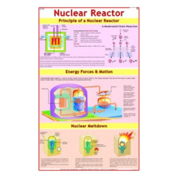 Nuclear Reactor - Science Educational Chart – Laminated Paper