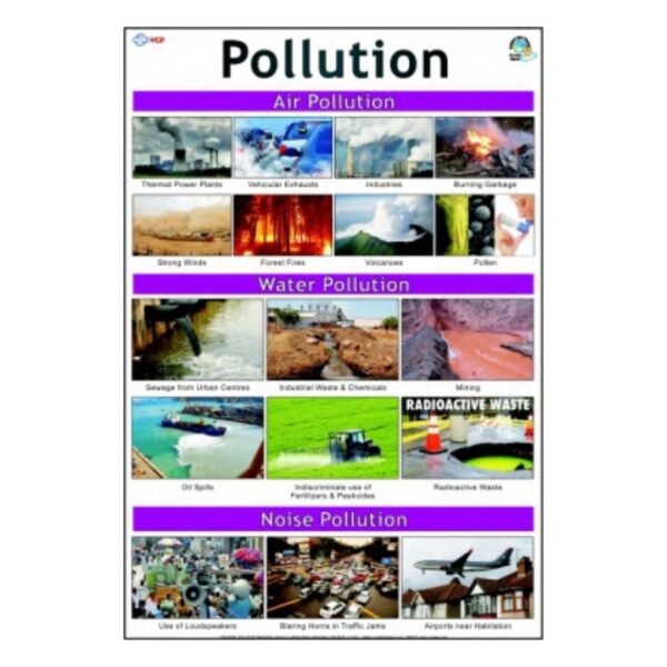 Pollution - Science Educational Chart – Laminated Paper