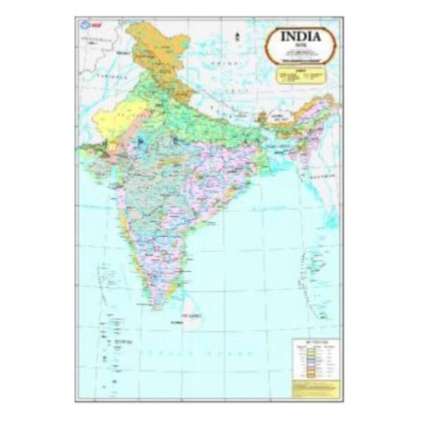 Thematic Soil Map of India for Geography Students & Educational Study - Laminated Paper Print