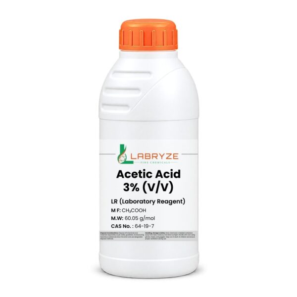 Acetic Acid, 3% Solution (500 mL) – CAS No. 64-19-7