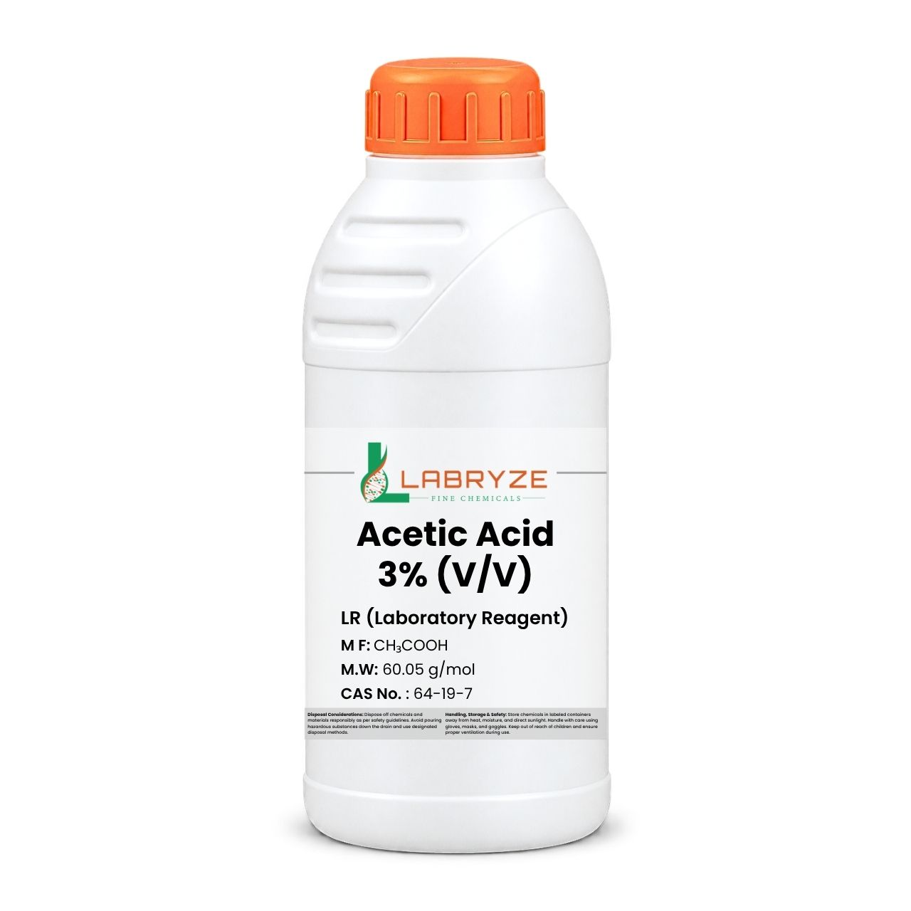 Acetic Acid - 3% - 500 ml Packs - CAS Number-64-19-7