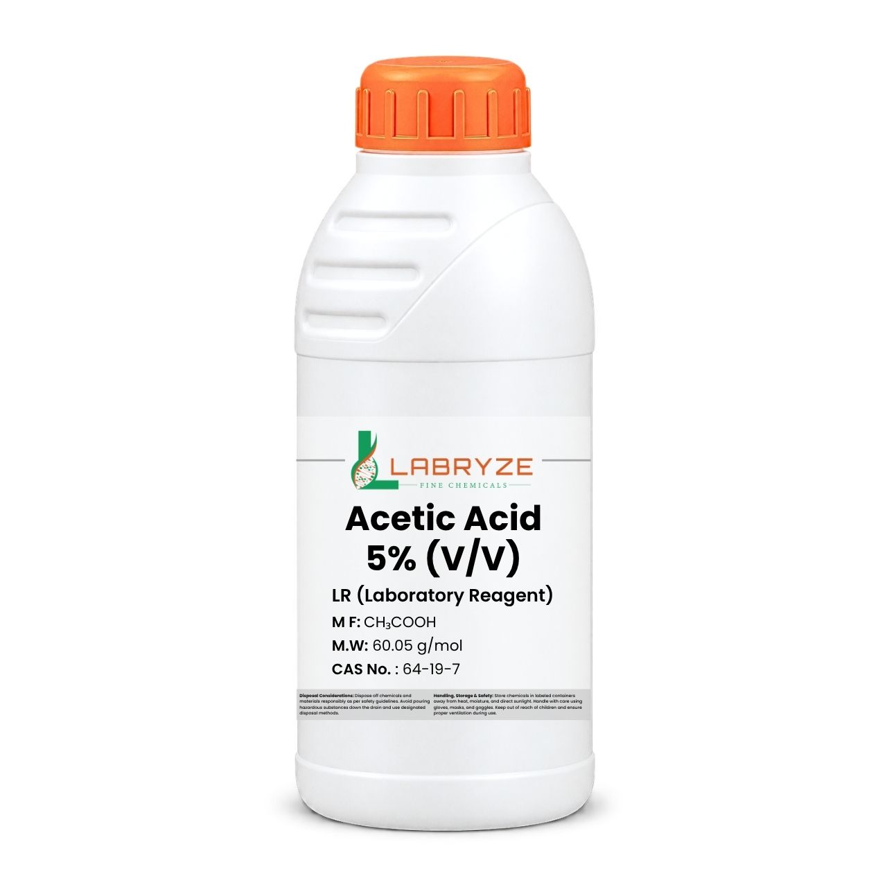 Acetic Acid - 5% - 500 ml Packs - CAS Number-64-19-7