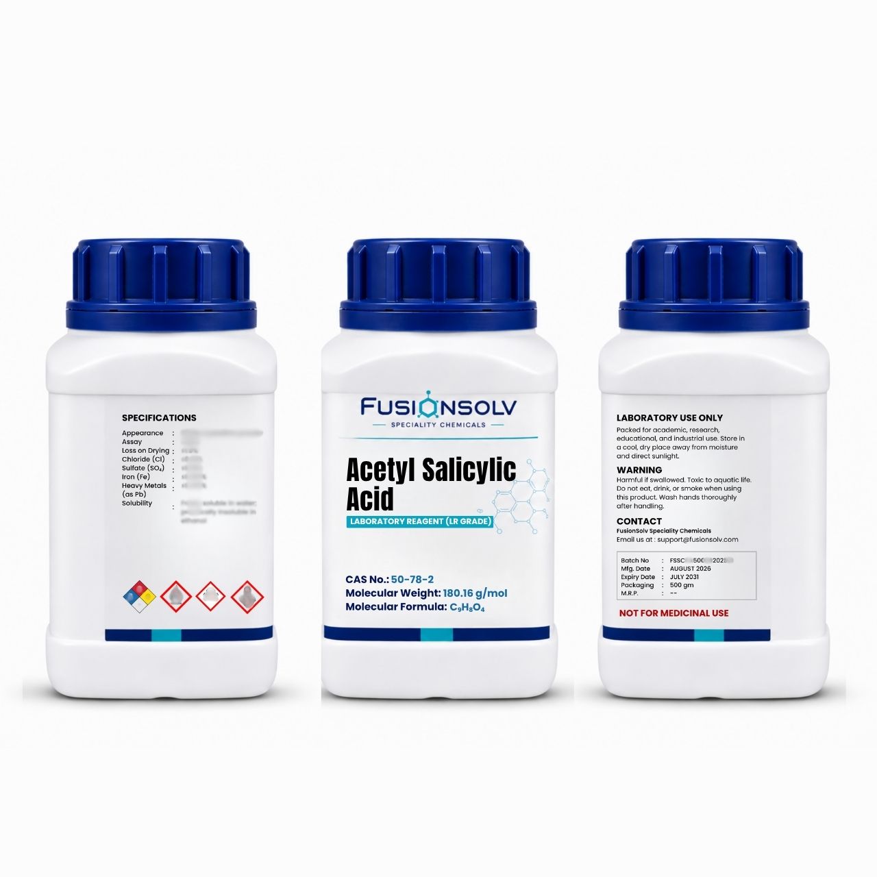 Acetyl Salicylic Acid - 500gm Packs