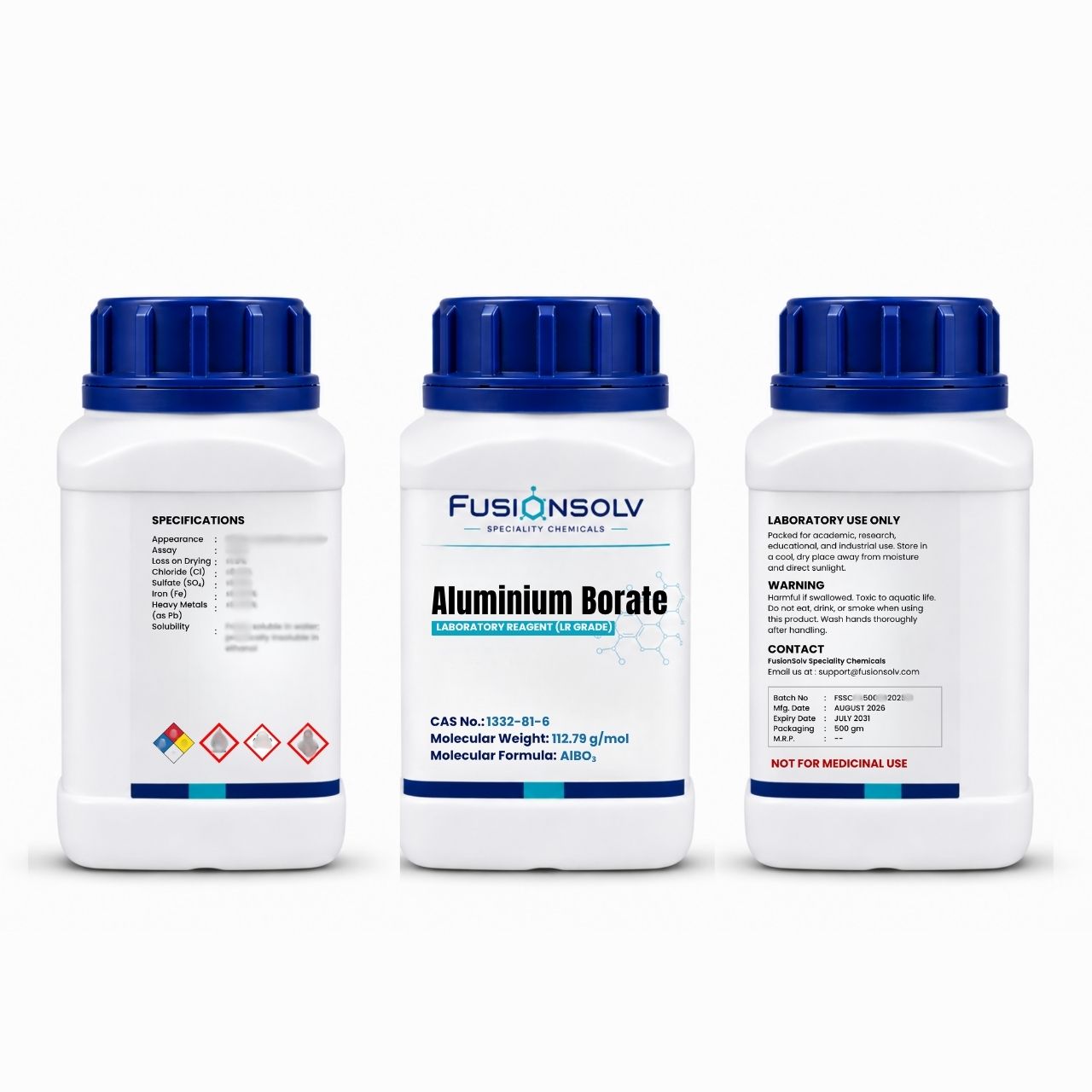 Aluminium Borate - 500gm Packs