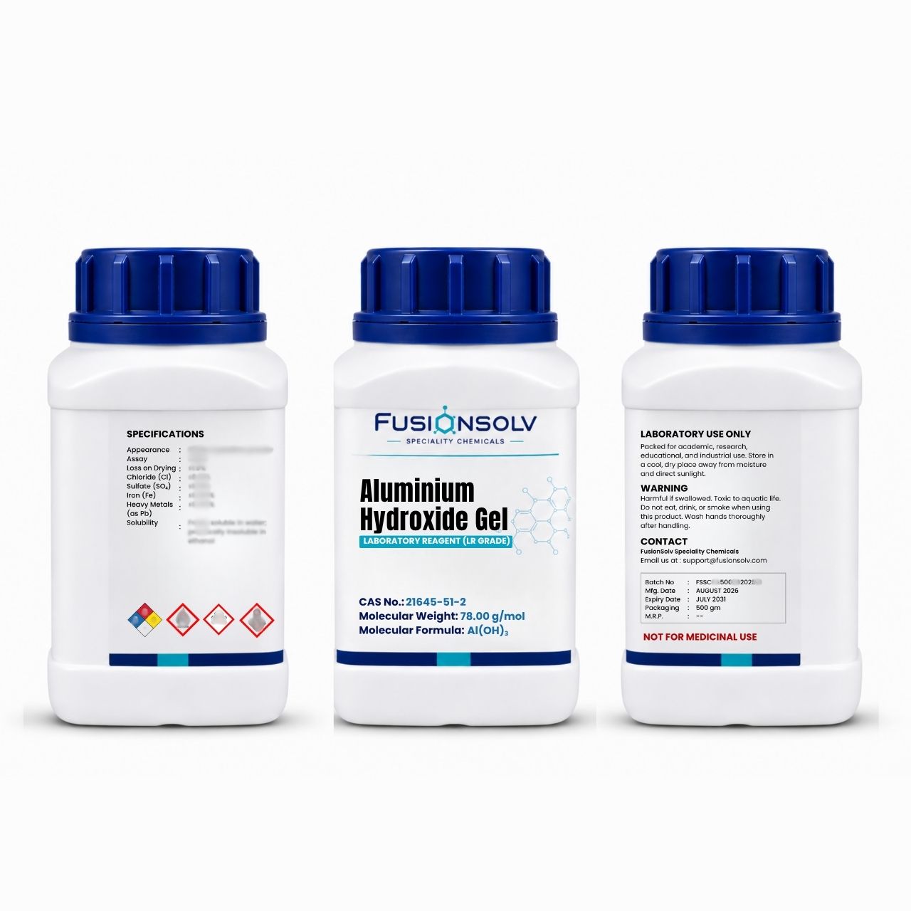 Aluminium Hydroxide Gel - 500gm Packs