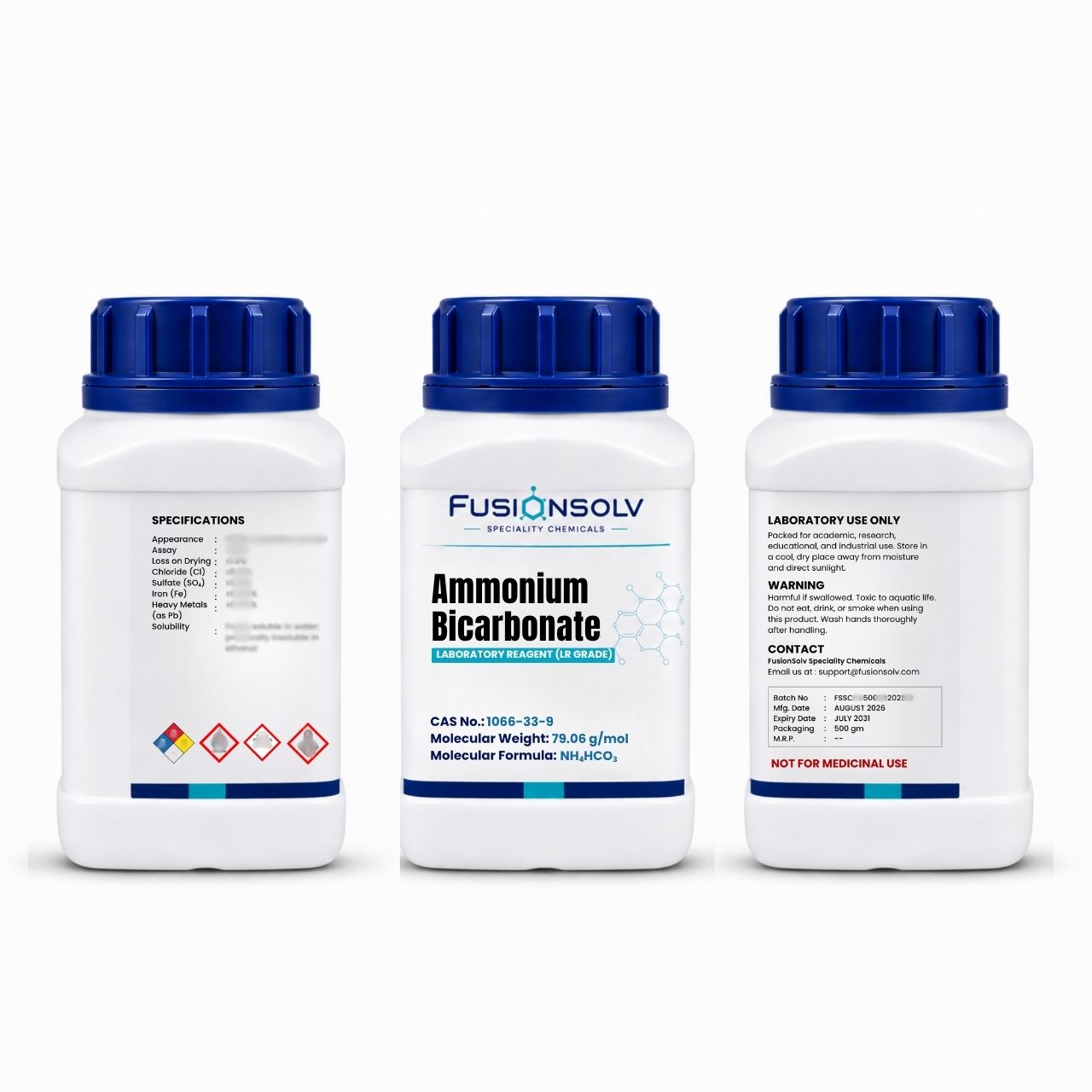 Ammonium Bicarbonate Extra Pure - 500gm Packs