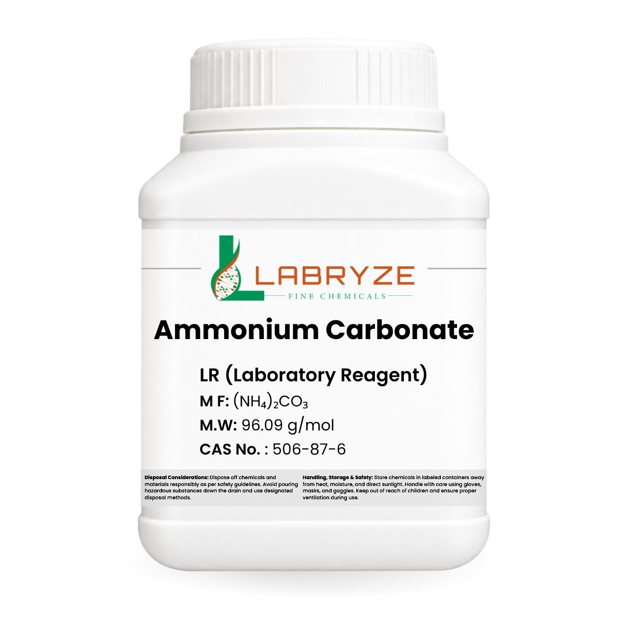 Ammonium Carbonate - 500gm Pack - CAS No 506-87-6