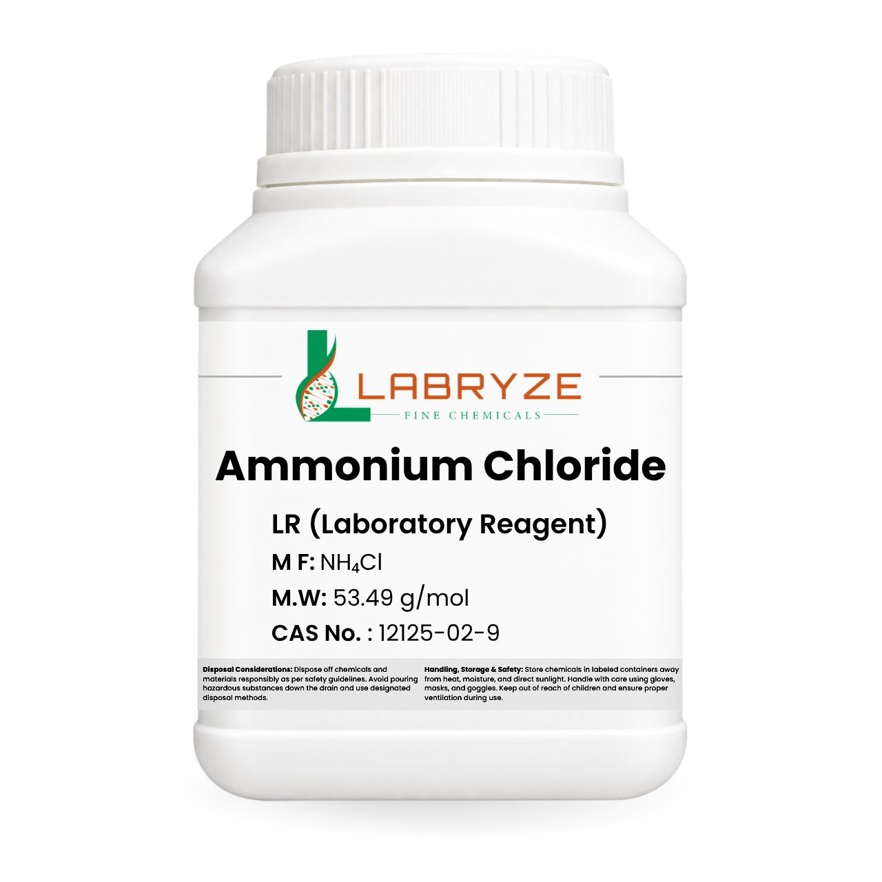 Ammonium Chloride - 500gm Pack - CAS No 12125-02-9