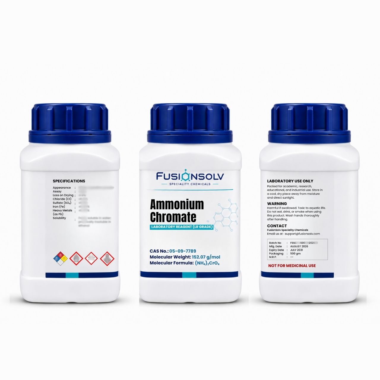 Ammonium Chromate - 500gm Packs