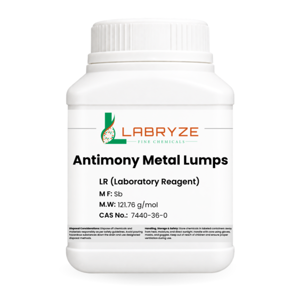 Antimony Metal Lumps - 500gm pack - CAS No. 7440-36-0