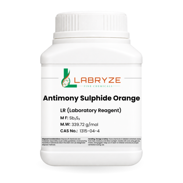Antimony Sulphide Orange - 500gm pack - CAS No. 1345-04-6