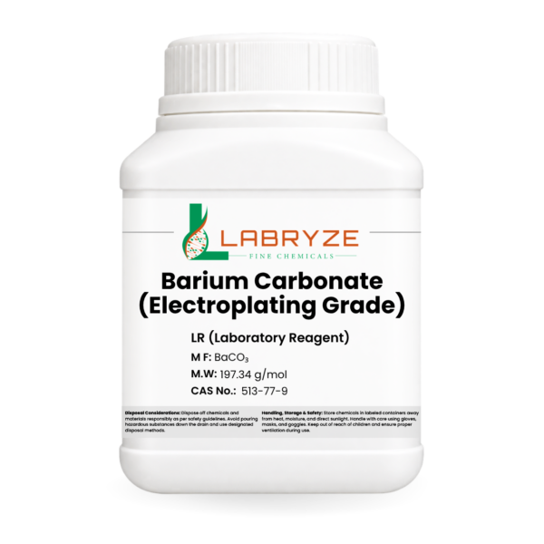 Barium Carbonate (Electroplating Grade) - 500gm pack - CAS No. 513-77-9