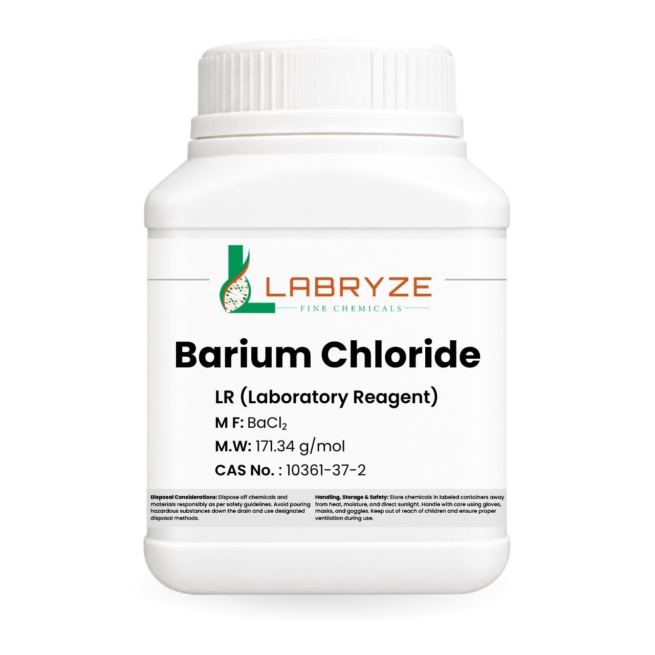 Barium Chloride - 500gm Pack - CAS No 10361-37-2