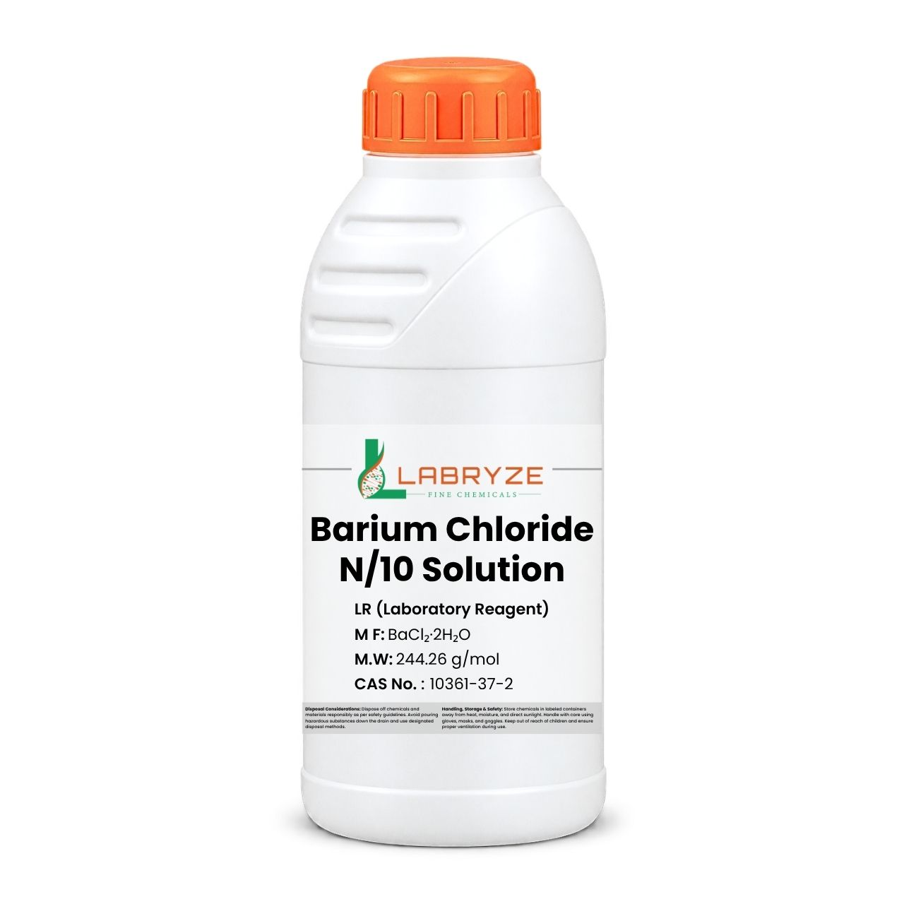 Barium Chloride N-10 Solution - 500ml Packs - CAS No. - 10361-37-2