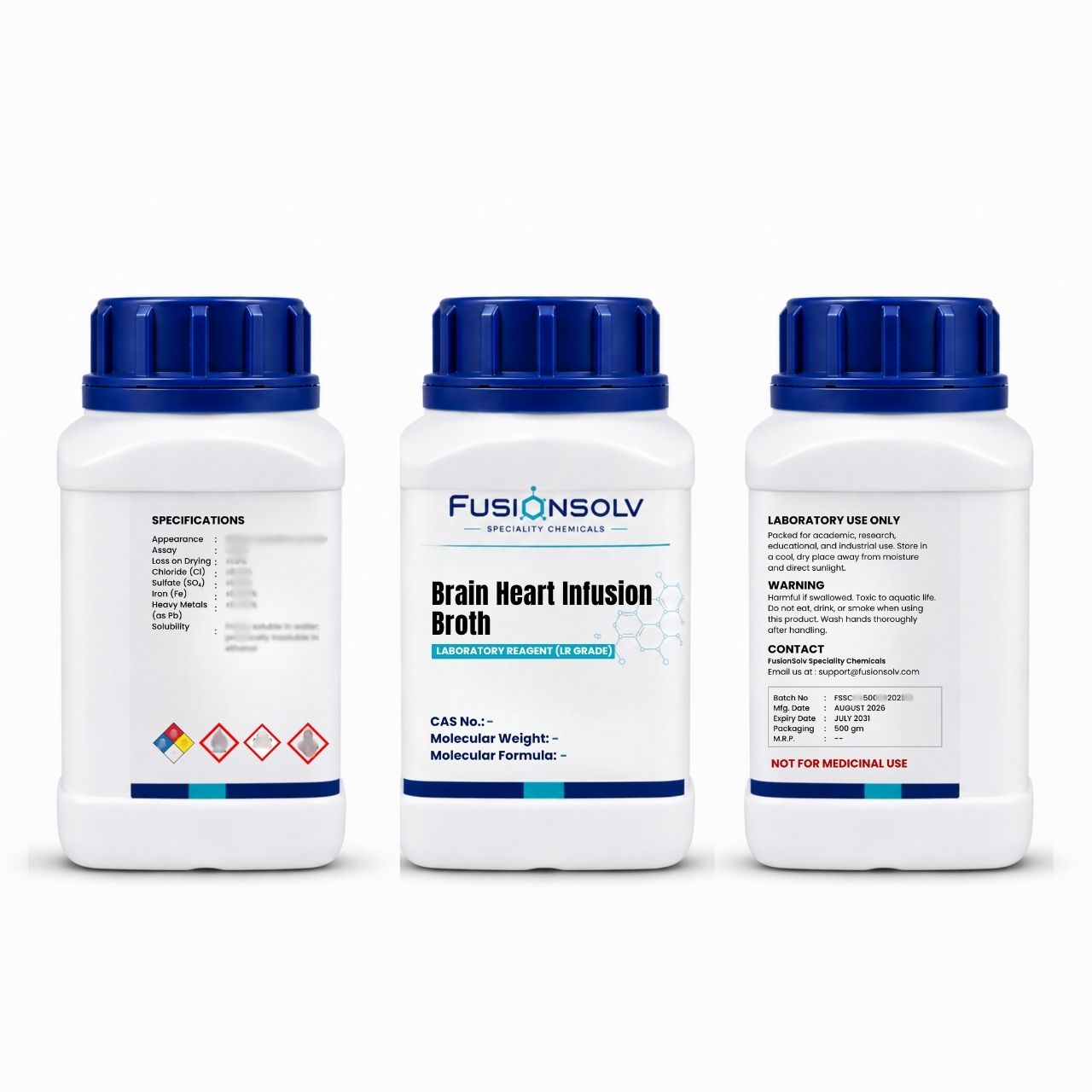 Brain Heart Infusion Broth - 500gm Packs