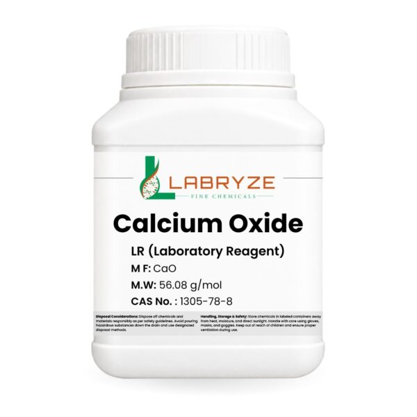 Calcium Oxide - 500gm pack - CAS No. 1305-78-8