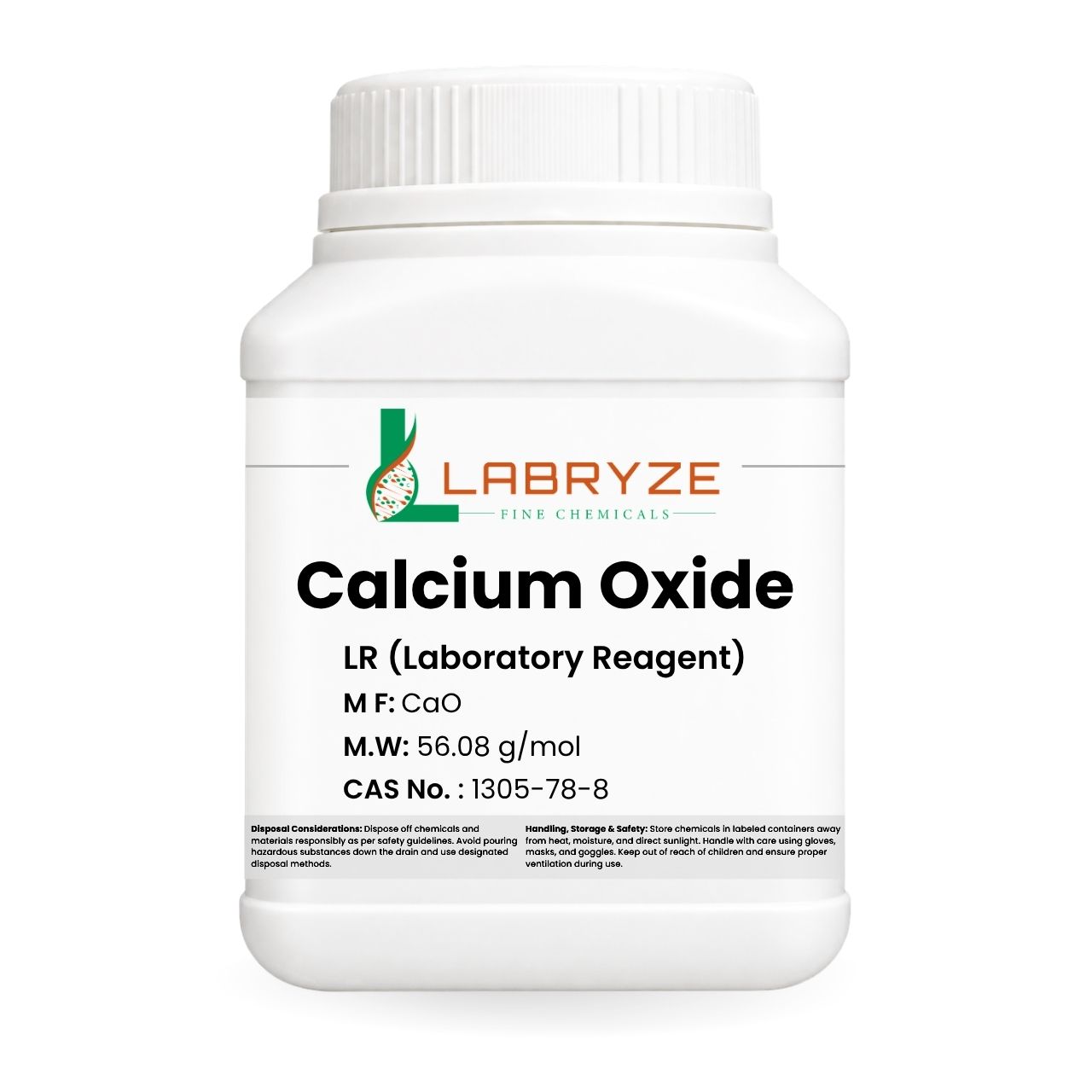 Calcium Oxide - 500gm Pack - CAS No 1305-78-8