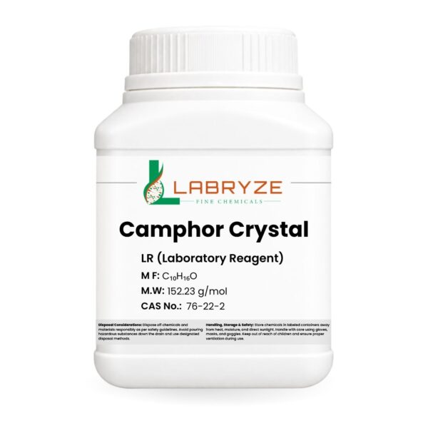 Camphor Crystal Extra Pure - 500gm pack - CAS No. 76-22-2