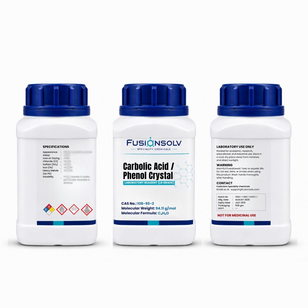 Carbolic Acid- Phenol Crystal - 500gm Packs
