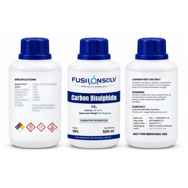 Carbon Disulphide (Extra Pure)  - 500ml Packs