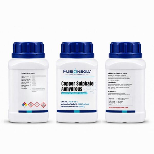 Copper Sulphate Anhydrous- 500gm Packs