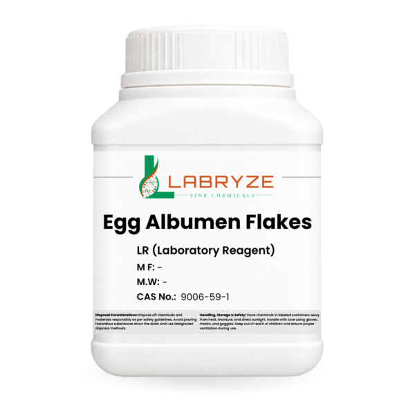 Egg Albumen Flakes - 500gm pack - CAS No. 9006-59-1