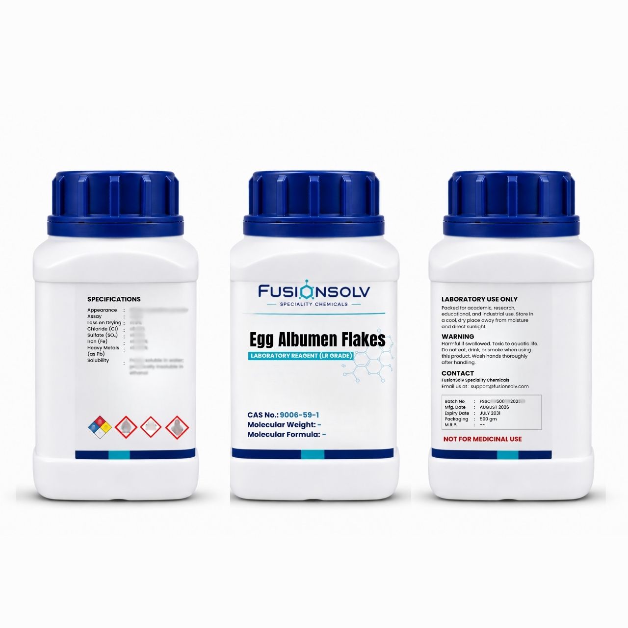 Egg Albumen Flakes - 500gm Packs