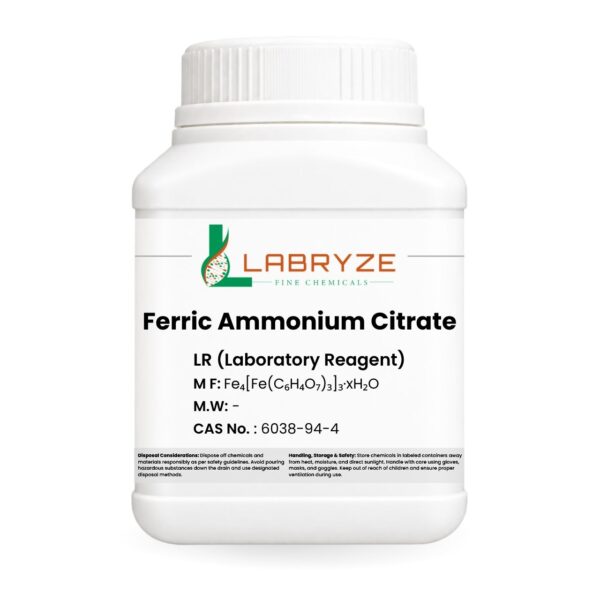 Ferric Ammonium Citrate Brown - 500gm Pack - CAS No - 1185-57-5