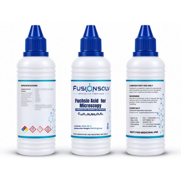 Fuchsin Acid Solution for Microscopy  - 125ml Packs