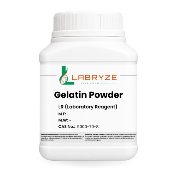 Gelatin Powder for Bacteriology - 500gm pack - CAS No. 9000-70-8