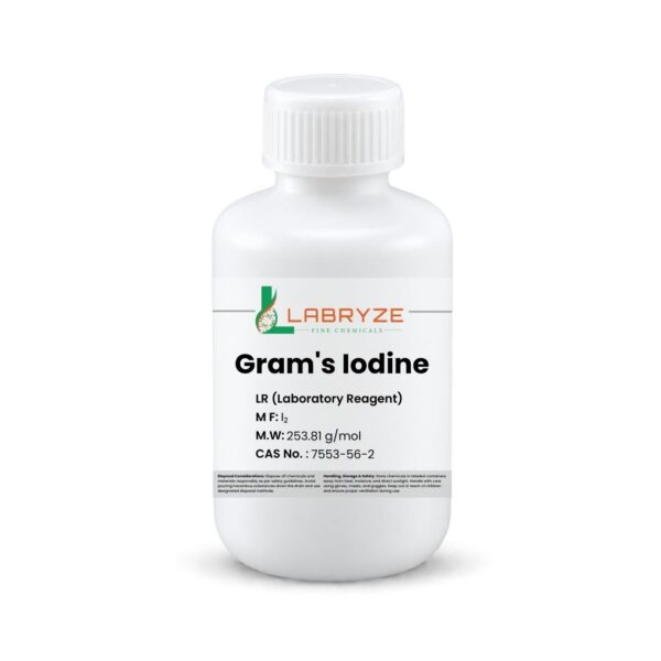Gram Iodine Solution - 125ml packs - CAS No - 7553-56-2